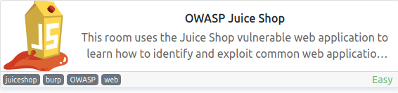 TryHackMe - Juice Shop